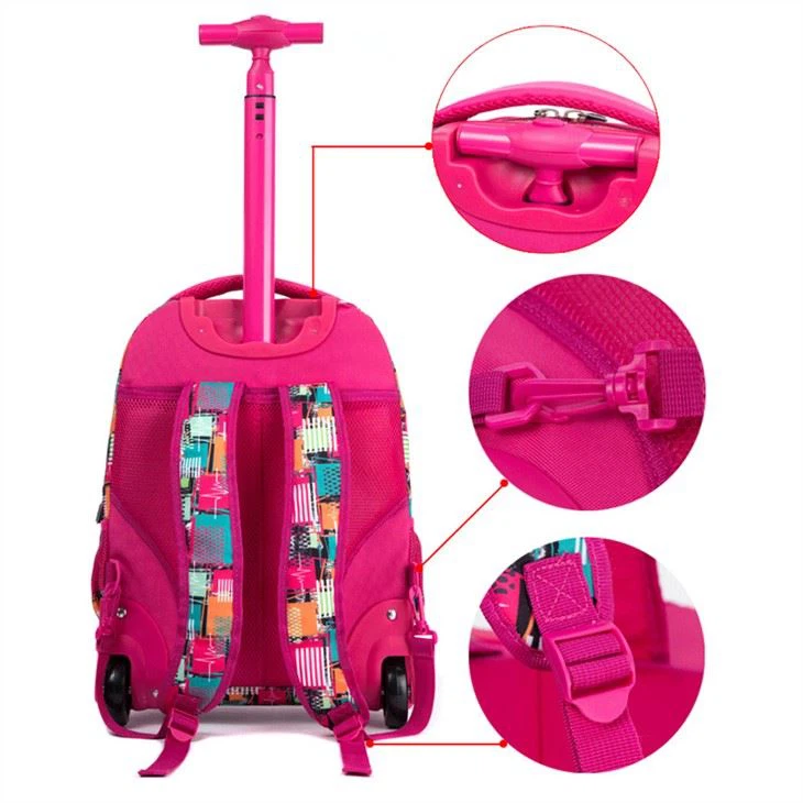 SCHOOL BAG WITH TROLLEY FOR KIDS-DETAILS